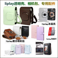 Fuji mini liplay Trong Suốt Ốp Bảo Vệ Hình Ảnh Một Lần Polaroid liplay Camera Túi Da Chống Sốc