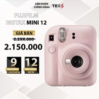 Fujifilm Instax Mini 12 - Máy ảnh chụp lấy ngay - Bảo hành 06 tháng