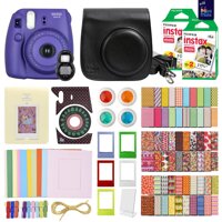 FujiFilm Instax Mini 8 Camera Grape + 40 Instax Film + Accessories KIT for FujiFilm Instax Mini 8 Includes: Case Frames + 64 Page Photo Album + Sel...