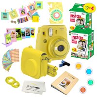 Fujifilm Instax Mini 9 Camera + Fuji INSTAX Instant Film(40 Sheets) 14 PC Instax Accessories kit Bundle, Includes; Instax Case + Album + Frames & S...