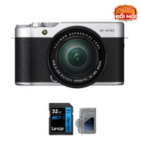 Fujifilm X-A10 + Kit 16-50mm - Likenew 95% (Kèm Kit Lens 16-50mm, Silver)