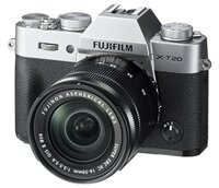 Fujifilm X-T20 Mirrorless Digital Camera w/XC16-50mmF3.5-5.6 OISII Lens-Silver