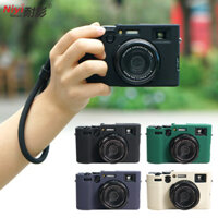 Fujifilm X100VI Camera Silicon Mềm Bao Da Bảo Vệ Toàn Thân Dây Đeo Tay Retro Fuji X100 Mark6