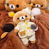 Fujiou Rilakkuma Pyjama Doll, Anime Xung Quanh Thú Nhồi Bông Dễ Dàng Gấu Sang Trọng, Gối Ngủ Kawaii Hoạt Hình Mặc Pyjama Lala Gấu Nhồi Bông Bé Gái Bé Trai