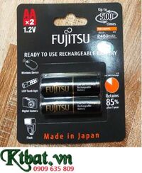 Fujitsu HR-3UTHCEX(2B); Pin sạc AA 2450mAh 1.2v Fujitsu HR-3UTHCEX(2B) /Xuất xứ NHẬT _Vỉ 2viên