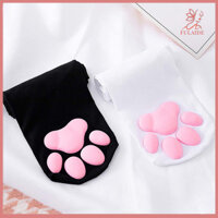 Fulaide 1 Đôi Móng Vuốt Mèo 3D Dễ Thương Dày Độ Đàn Hồi Cao Đùi Vớ Thu Đông Nữ Trên Đầu Gối Tất