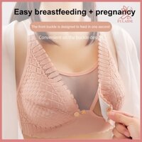 Fulaide Đẩy Lên Dây Đeo Có Thể Điều Chỉnh Áo Ngực Điều Dưỡng Không Dây Mở Trước Khóa Bà Bầu Cho Con Bú Áo Ngực Để Mặc Hàng Ngày