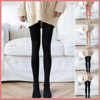 Fulaide Nữ Mùa Đông Quần Co Giãn Sang Trọng Lót Màu Trơn Giữa Eo Giữ Ấm Váy Ngắn Phù Hợp Với Đóng Chai Quần Legging Nữ Quần