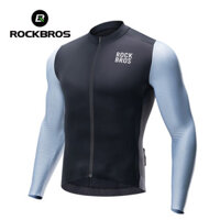 [Fulfilled by Shopee]Rockbros Tay Dài Jersey Nam Thoáng Khí Nhẹ Phản Quang Co Giãn Đi Xe Đạp Cuộc Thi Jersey Chống Trơn Trượt 3 Túi MTB Xe Đạp Đường Bộ Quần Áo Đi Xe Đạp