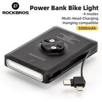 [Fulfilled by Shopee]ROCKBROS Đèn Pin Sạc type-c 5000mah Chống Thấm Nước Có Thể Sạc Lại Cho Xe Đạp