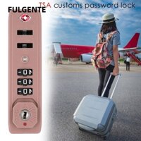 Fulgente TSA Khóa Hải Quan Ổ Khóa Di Động Bảo Vệ Hành Lý An Toàn Khóa Mã