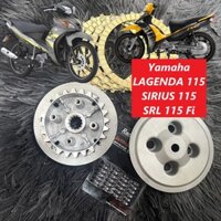 Full Bộ 4 Tấm Ly Hợp 3 Tấm Sắt cho Yamaha VEGA FORCE FI LAGENDA115 Fi SIRIUS 115Fi SRL 115 Fi | CLUTCH SET + 4 SPRINGS