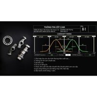 Full bộ cam cò lò xo brt R1 cho máy 54, 67, wave, dream - chính hãng indo