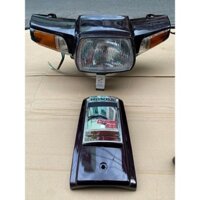 FULL BỘ ĐẦU ĐÈN + MẶT NẠ NHỰA ABS XE DREAM MÀU NHO