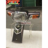 FULL BỘ ĐẦU ĐÈN + MẶT NẠ NHỰA ABS XE SUPPER DREAM LỒI MÀU NHO