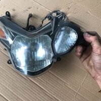 full bộ đèn pha chóa pha trước, kèm bóng đầy đủ, hàng cũ zin tháo xe yamaha novo 1,2,3