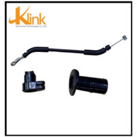 Full Bộ khoá yên vespa Primavera Sprint 3v LX S chính hãng (Dây cáp + Ống khóa + Hoa khế)