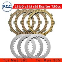 Full bộ Lá bố nồi và Lá sắt zin FCC Yamaha Exciter 150cc