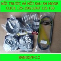Full Bộ nồi trước và Nồi Sau Honda SH Mode, Click125/150, Lead 125/150 ( Bando / FCC )