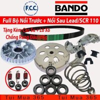 Full Bộ nồi trước và Nồi Sau Honda Lead 110cc , SCR 110cc ( Bando, FCC )