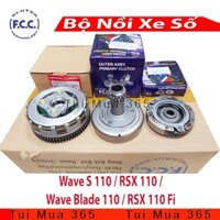 Full Bộ nồi trước và sau dành cho xe Wave S 110, RSX 110, Wave Alpha 110, Wave Blade 110, RSX 110 Fi zin Honda với FCC