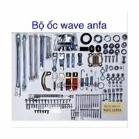 FULL BỘ ỐC WAVE THÁI 110, WAVE NHỎ, ZX, ANPHA NHỎ KÈM ỐC DÀN ÁO, CHO XE MÁY HONDA ALPHA NHỎ