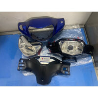 full bộ ốp đầu pha đèn axelo 125 suzuki chính hãng