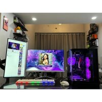 FULL BỘ PC 2 MÀN CHƠI GAME LÀM ĐỒ HOẠ MƯỢT MÀ...