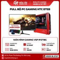 Full Bộ PC Gaming HTC MIK DT03 Kèm Màn Hình 27 inch (H610M-E, i3-12100F, RAM 8GB, SSD 250GB, NVIDIA GTX 1650 4GB, 650W)
