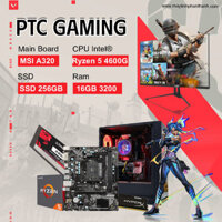 Full Bộ PC Gaming Ryzen 5 4600G/ 16GB/ Màn hình 24″ 100hz