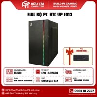 FULL BỘ PC HTC 0626 VP EM3 (Main H610M, CPU i5-12400, Ram 8GB, SSD 512Gb gen 3x4, PSU Segotep 550W)