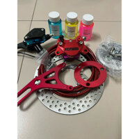 Full bộ phanh đĩa sau xe điện heo CNC Funaodo kèm tay phanh trái (tặng kèm ốc heo vào long đền)