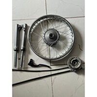 Full bộ sirius phanh cơ chính hãng - bánh trước sirius đùm yamaha