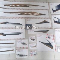 Full bộ tem xe EXCITER 2010 màu trắng RC zin chính hãng