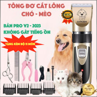 Full Bộ Tông Đơ Cắt Lông Chó Mèo Chuyên Nghiệp, Tăng Đơ Cắt Lông Chó Mèo Chaoer, Bộ Cắt Tỉa Cạo Lông Chó Mèo Tại Nhà