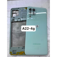 Full bộ xương +vỏ +khay sim+kính camera+phím bấm zin  điện thoại sam sung a22-4g
