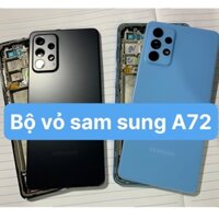 Full Bộ xương vỏ samsung A72 - gồm lưng, kính camera, xương sườn máy, phím nhựa, khay sim