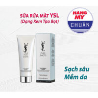 [Full box 125ml] Sữa Rửa Mặt YSL Pure Shots - Dạng Kem Tạo Bọt dành cho mọi loại da