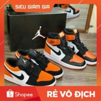 [Full box+bill] Giày Jodan 1 cam đen cao thấp cao cấp _