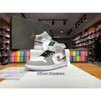 (Full box-bill) Giày thể thao nam nữ cao cổ Nike Air Jordan JD phối trắng ghi (bản đẹp)