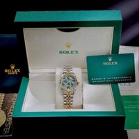 [Full box] Đồng hồ đeo tay, đồng hồ nữ ROLEX mặt hoa, đính kim cương nhân tạo cao cấp, quà tặng siêu sang cho nữ