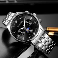 (FULL BOX) Đồng Hồ Nam OUKESHI Doanh Nhân Dây Hợp Kim Thép Không Gỉ Cao  ấp + Tặng Hộp và Pin Cao Cấp