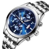 (FULL BOX) Đồng Hồ Nam SWIDU S6688 máy nhật Dây Thép Không Gỉ Cao Cấp + Tặng hộp và pin cao cấp