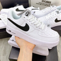 (FULL BOX + GIẢM GIÁ) 20 mẫu giầy nike af1 vệt đen, sneakerr xám lông chuột, Giày AF1 Trắng Cổ Thấp Cao Cấp Full Size