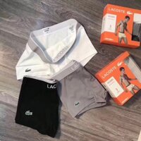 Full box (hộp) 3 chiếc quần sịp đùi lac0ste chính hãng cao cấp