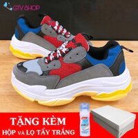 [FULL BOX & Tặng LỌ vệ sinh giày] GIÀY THỂ THAO NAM NỮ SNEAKER TRIPS ĐỎ XANH, Size 36-43.     .