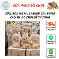 Full BOX Túi Mù Labubu Gấu Bông Cao Su, Đồ Chơi Dễ Thương, Quà Tặng Tuyệt Vời Xu Hướng móc khoá