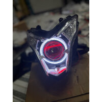 Full đèn pha sonic Bi ledd M10 3.0 in -full phụ kiện -mạch passing đầy đủ-mắt quỷ đổi màu qua app điện thoại-phụ tùng