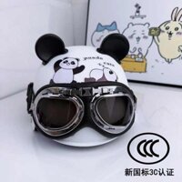 full face helmet helmet cute helmet Baby helmet Xe Điện Trẻ Em Mũ Bảo Hiểm Bốn Mùa Chứng Nhận Đa Năng Mùa Hè Dễ Thương Xe Máy Retro Tiêu Chuẩn Quốc Gia Mũ Bảo Hiểm Harley