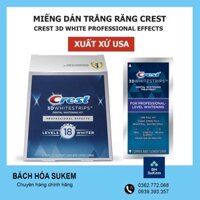 [Full Hộp 20 gói] Miếng dán trắng răng Crest 3D White Professional Effects